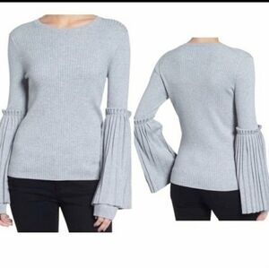 🧡𝅺CHELSEA28 Ribbed Bell Sleeve Top